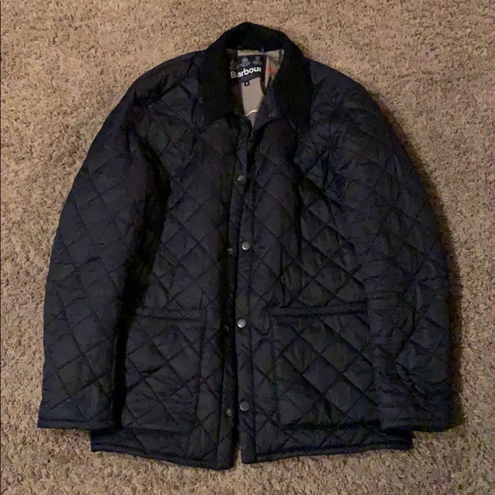 Barbour Navy Quilted Jacket Men’s XL